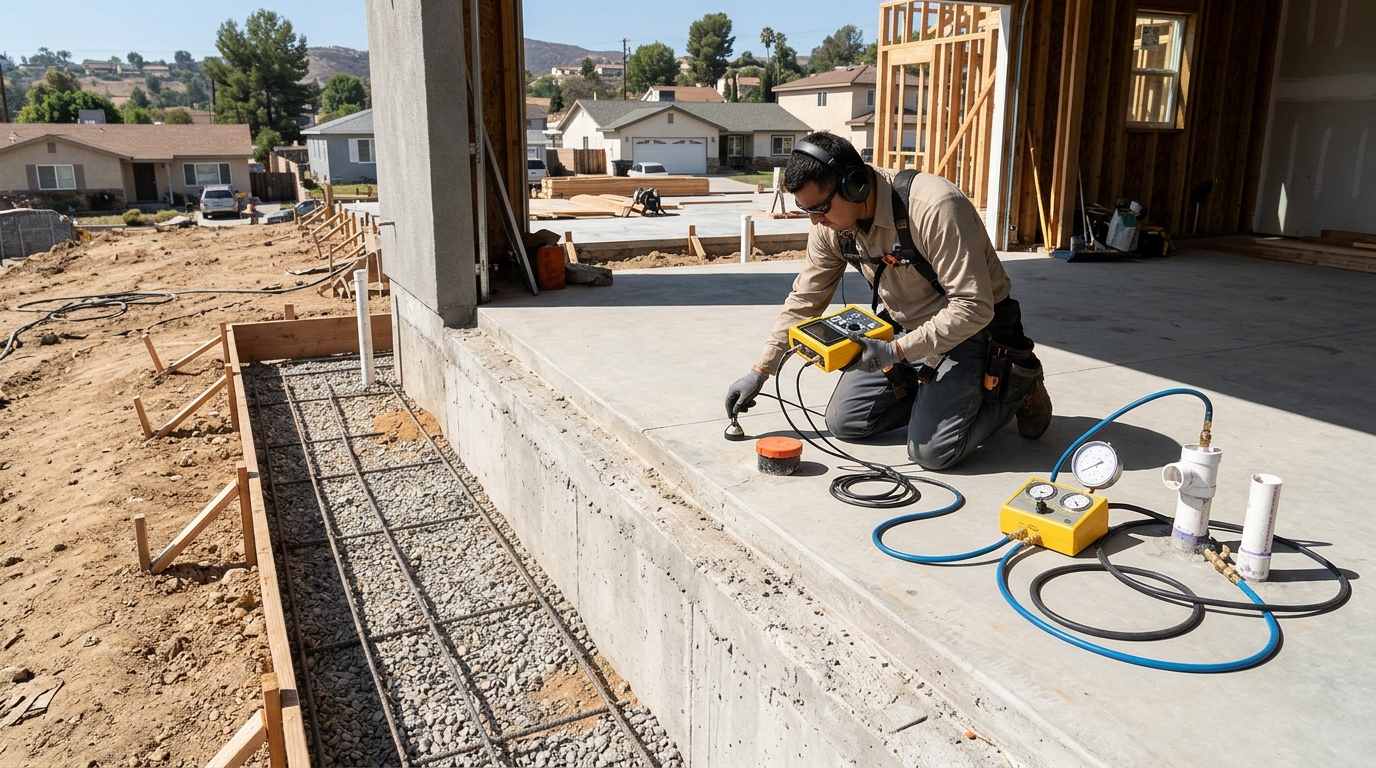 Contact slab leak repair technicians serving Baytown TX and Harris County
